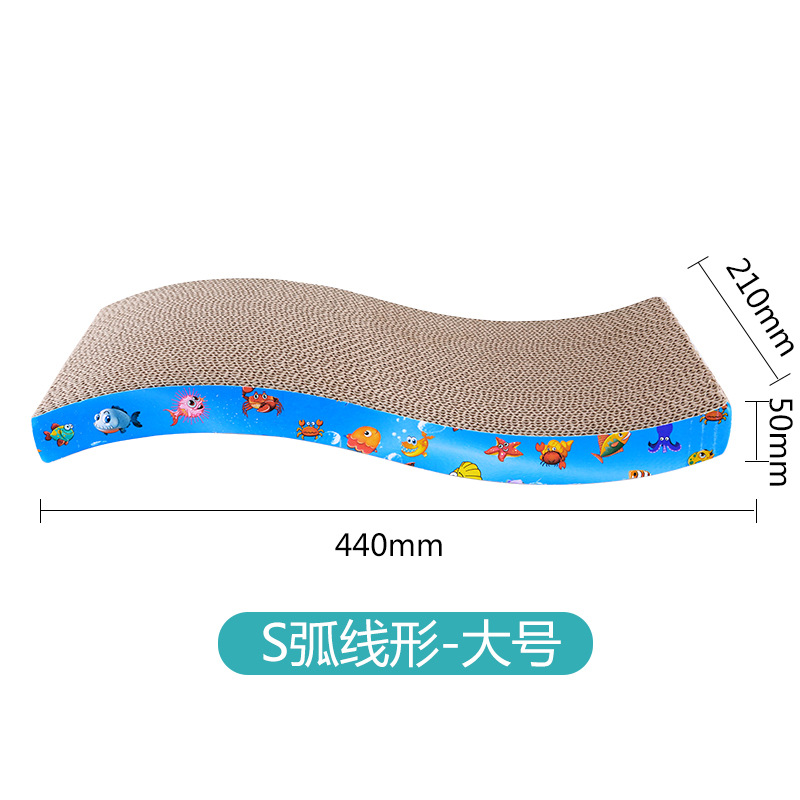 Juguetes para gatos, rascador para gatos, cama para gatos todo en uno, suministros duraderos y que no se desprenden, rascador de cartón corrugado para aliviar el estrés.