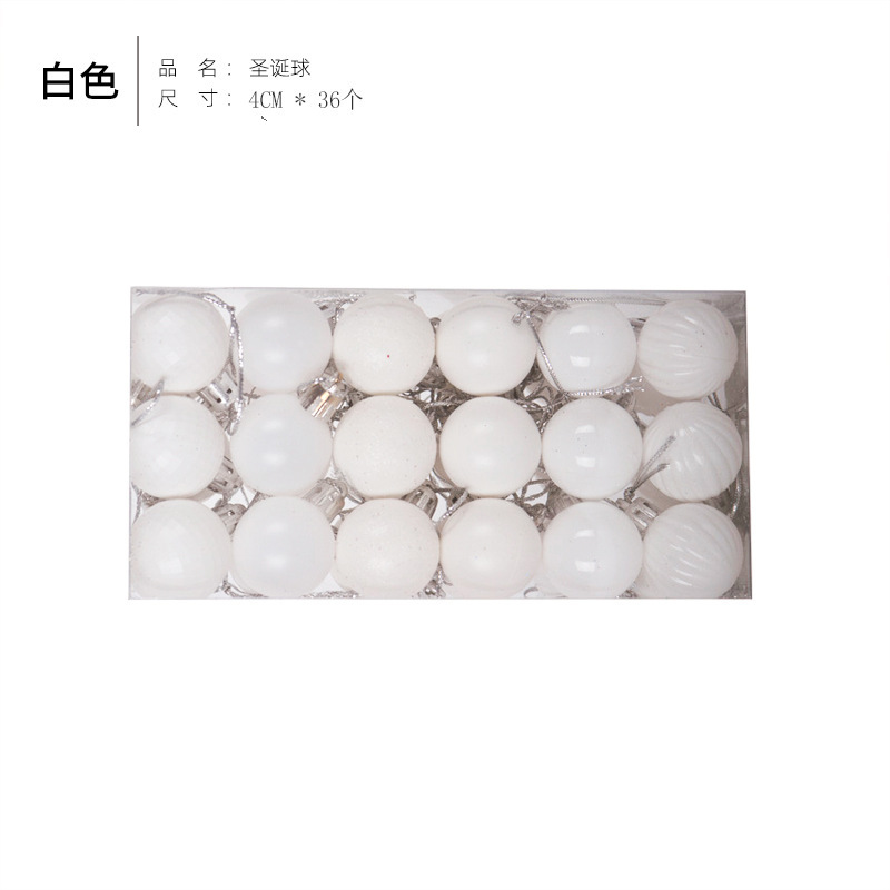 Bola de Navidad árbol de Navidad adornos de decoración colgante de bola de colores accesorios de material de Navidad DIY decoración de Navidad al por mayor
