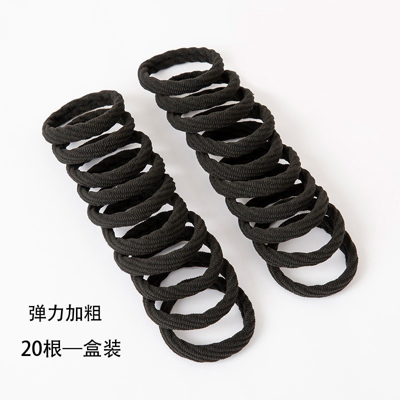 Corea del Sur diadema de alta banda de goma elástica duradera niñas lazo banda de pelo Cola de Caballo cuerda de pelo grueso tocado temperamento simple