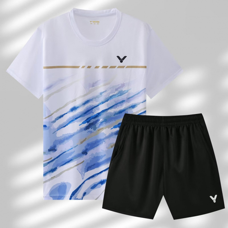 086A traje blanco y azul para hombre