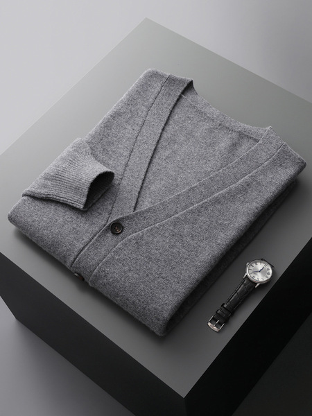 Autumn woolen cardigan