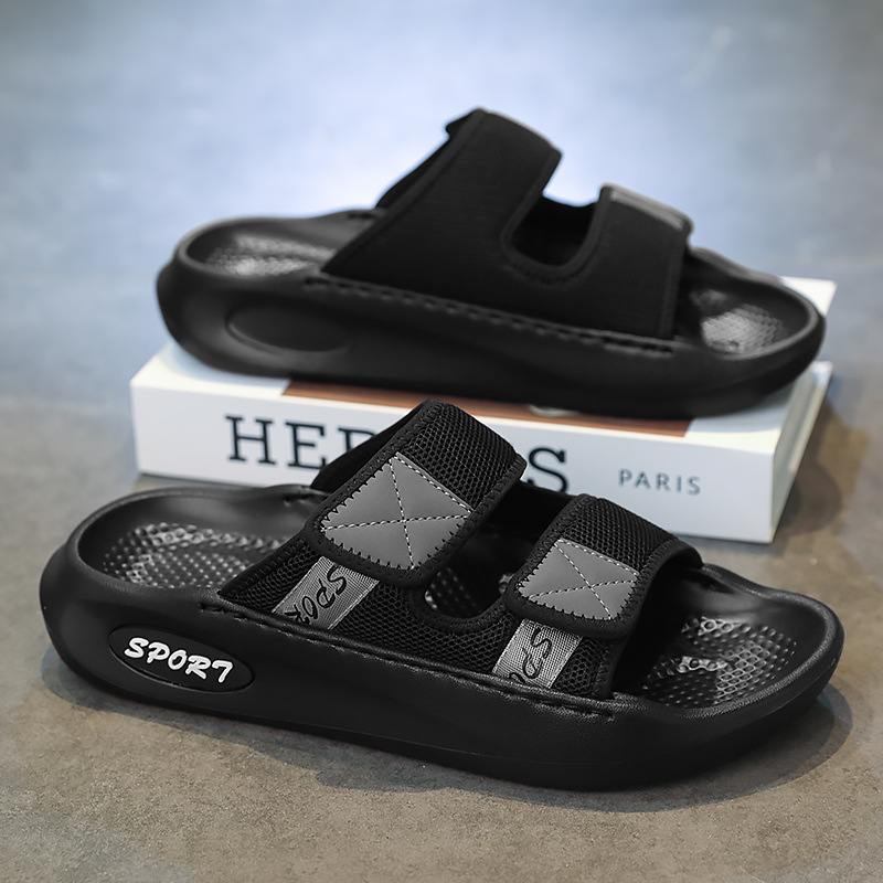 Sandalias transfronterizas para hombre 2025 verano al aire libre antideslizante casual suela suave resistente al desgaste para conducir zapatillas de playa de doble uso al por mayor