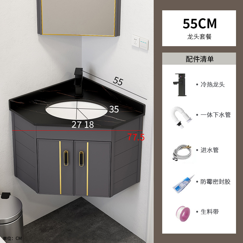 55 Lauren Black Gold Rock Slab + Grifos