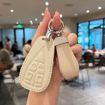 Car key bag — Car cs55 2022 z6 Shell - default-a4-milk-white-texture-texture-white-short-buckle