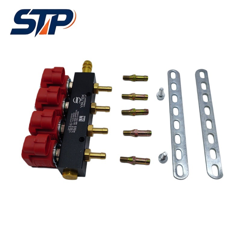 LPG/CNG car oil-to-gas conversion special injector rail VALTEK red 3-ohm injector rail gas car accessories