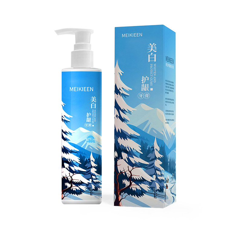 blanqueamiento de la goma pasta de dientes para eliminar amarillo para eliminar el mal aliento para eliminar la mancha de humo aliento fresco brillante pasta de dientes de presión blanca un fabricante