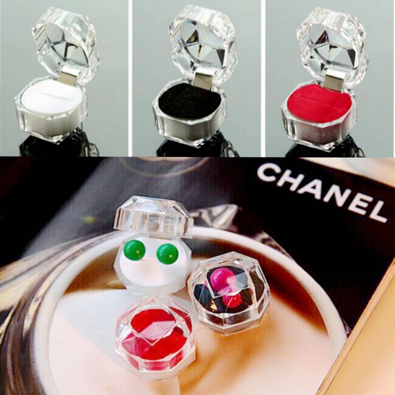 Caja de anillo de alta calidad, caja de joyería de anillo de acero inoxidable, anillo de titanio al por mayor, joyas de boda duras