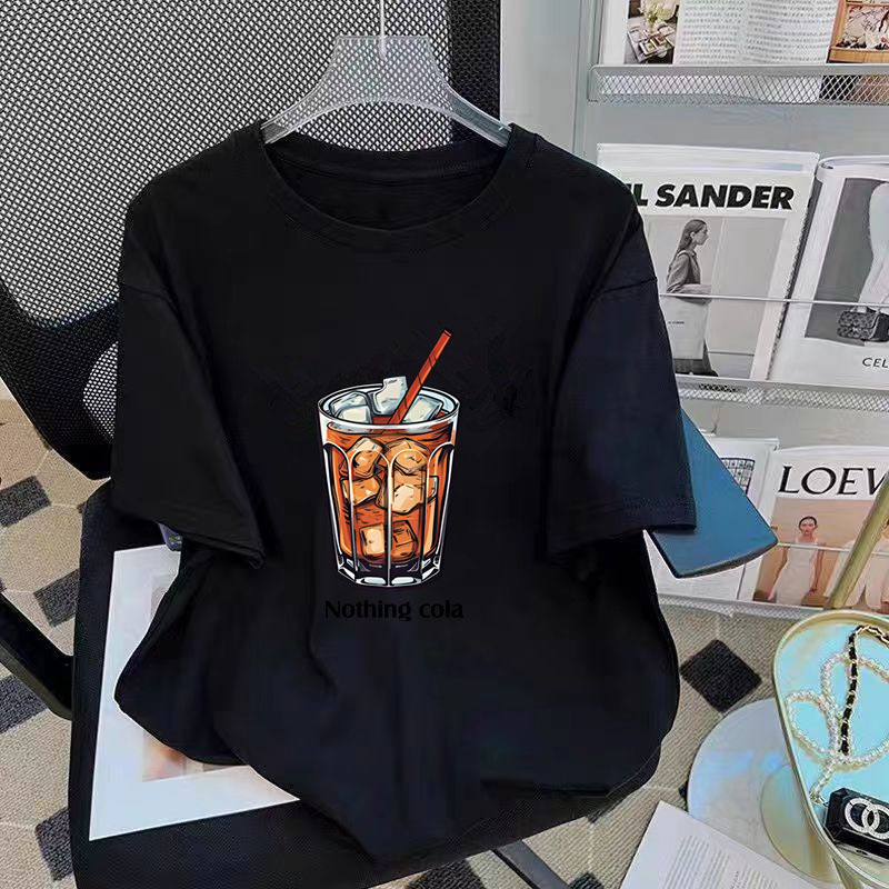 Black Short Sleeve-Nothing cola