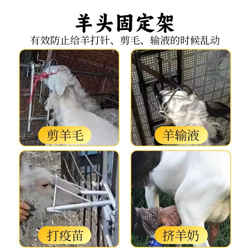Estante de la cabeza de oveja esquila de lana medicina Reparación de pezuñas estabilizador ajustable tamaño ovejas universal titular de la cabeza