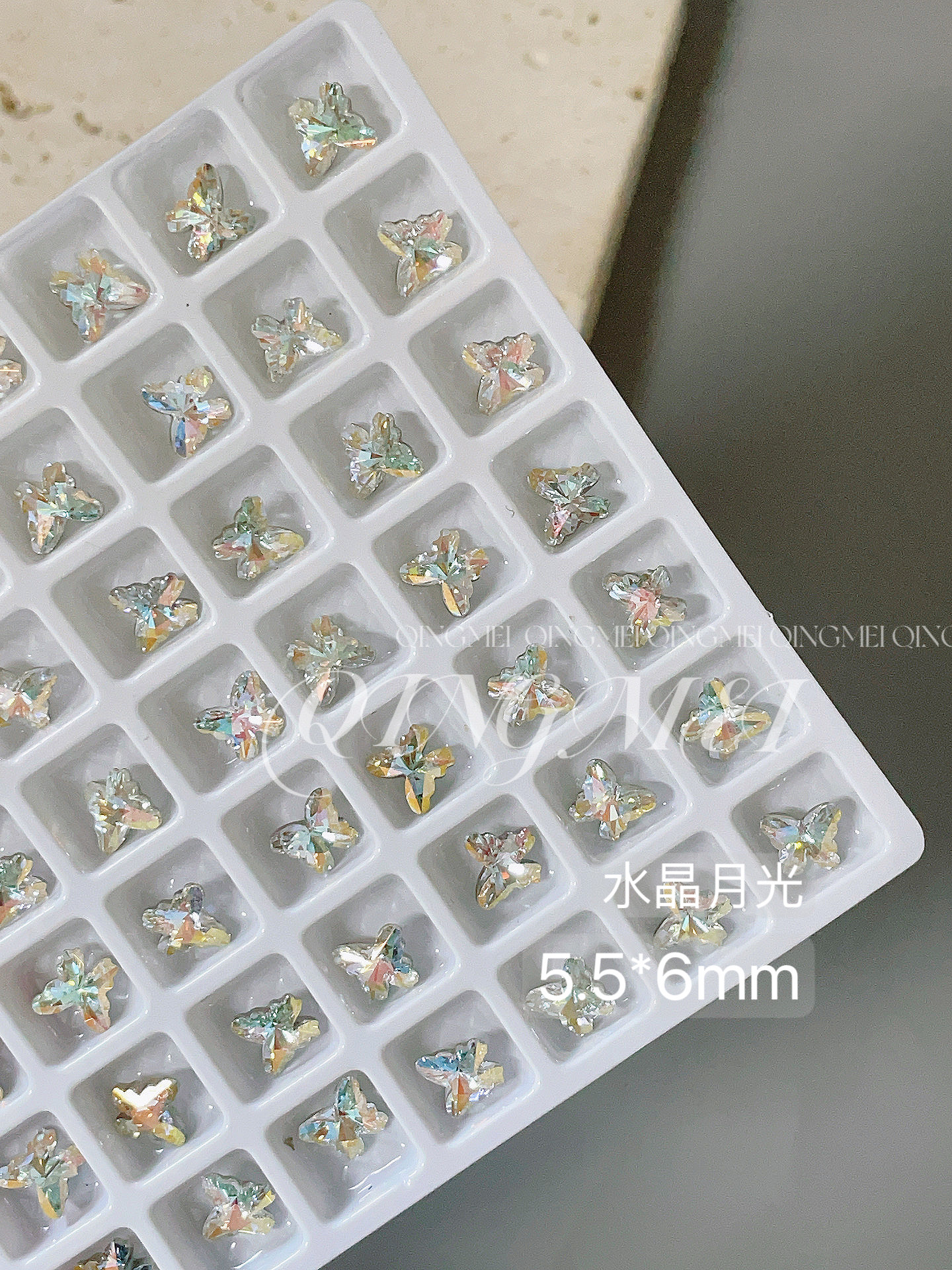 크리스탈 문라이트(5.5*6mm) S사이즈