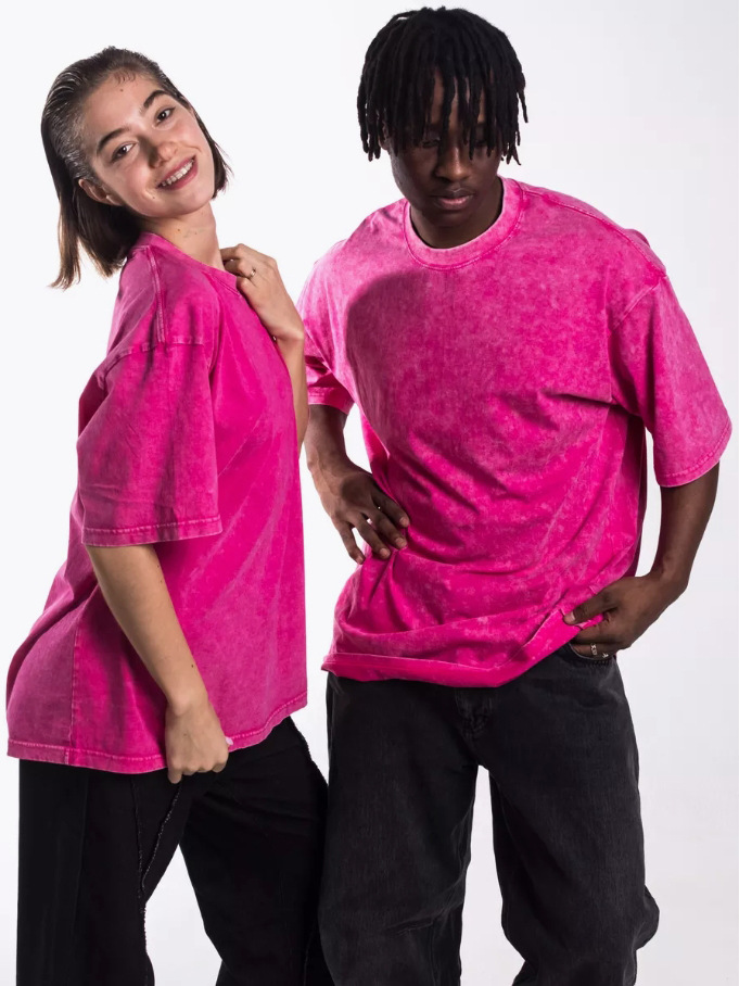 Amazonins lavado retro europeo gran camiseta de algodón de manga corta de cuello redondo suelta camiseta para hombres y mujeres