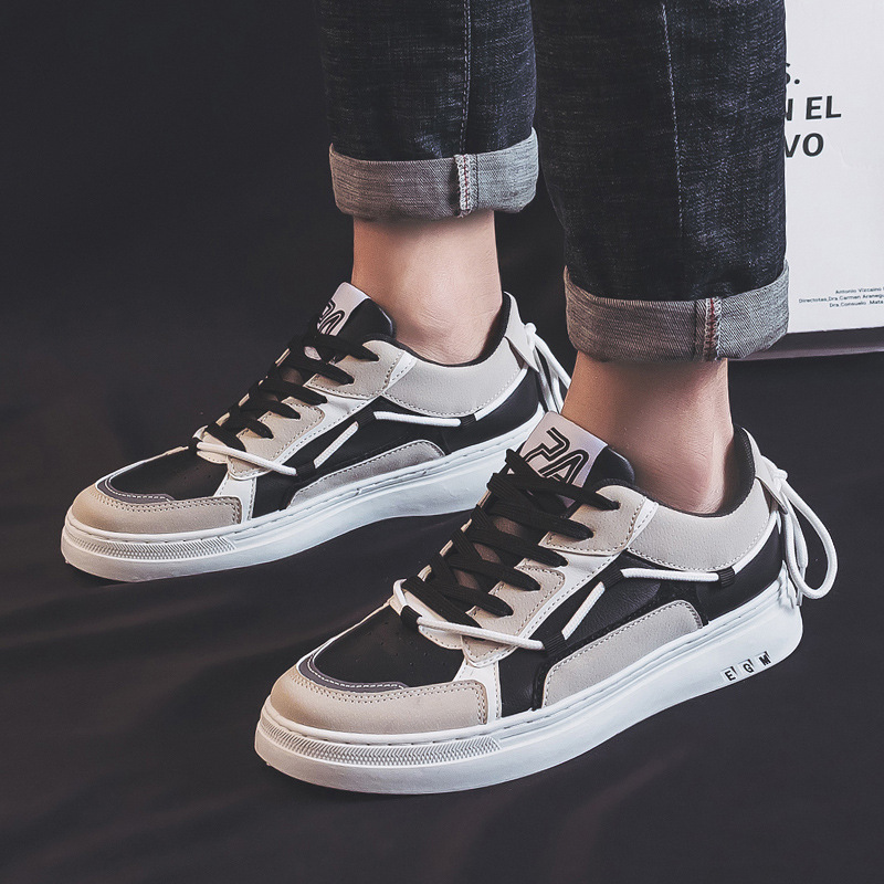 板鞋男低帮男款小白鞋子百搭时尚潮鞋男生休闲鞋透气帆布鞋1823