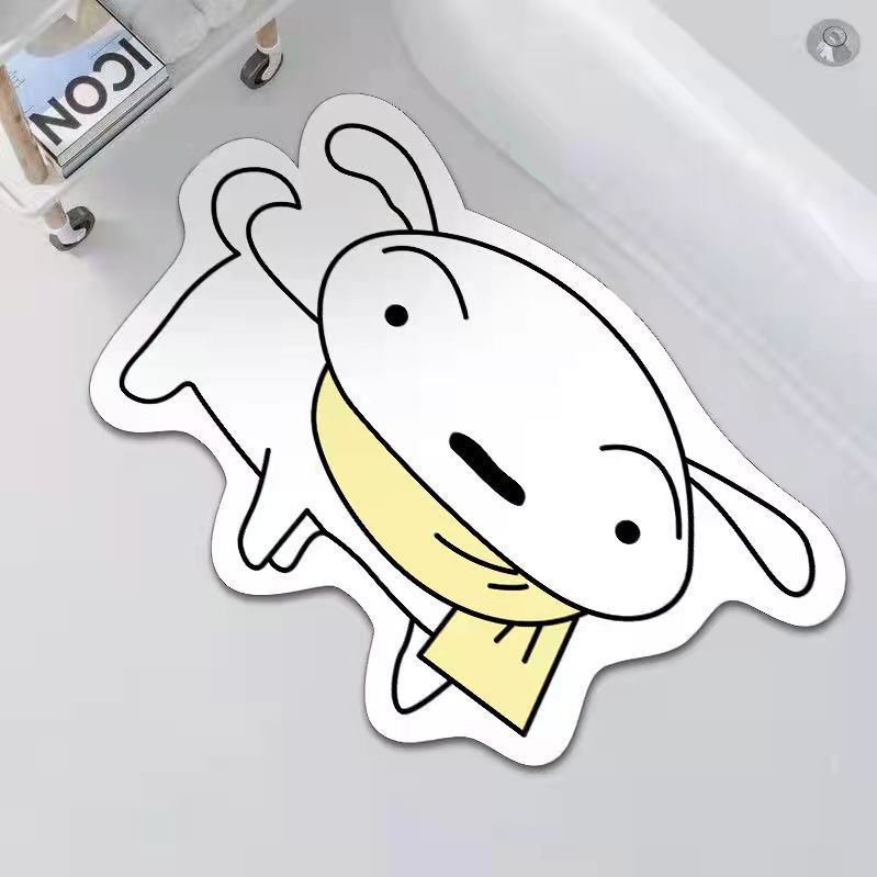 Bathroom floor mat Cartoon Crayon Shin-chan water-absorbent quick-drying soft mat bathroom anti-slip mat entry door carpet new product