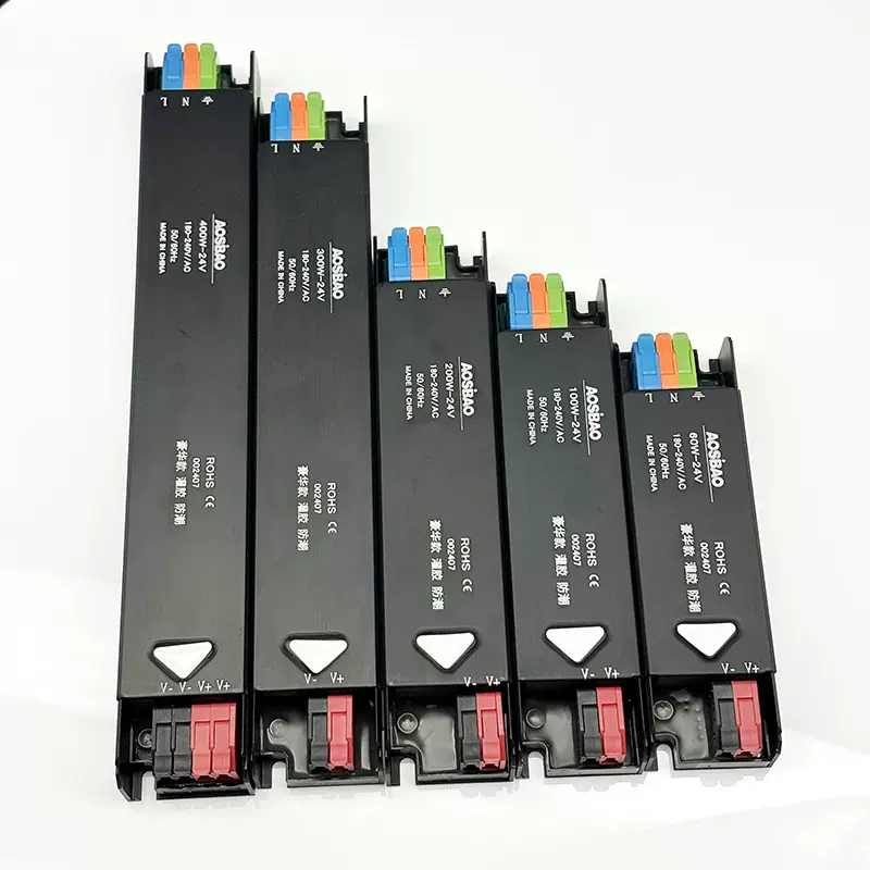 COB灯带led低压线形灯24v电源开关家用12伏60瓦100W200W300W400W