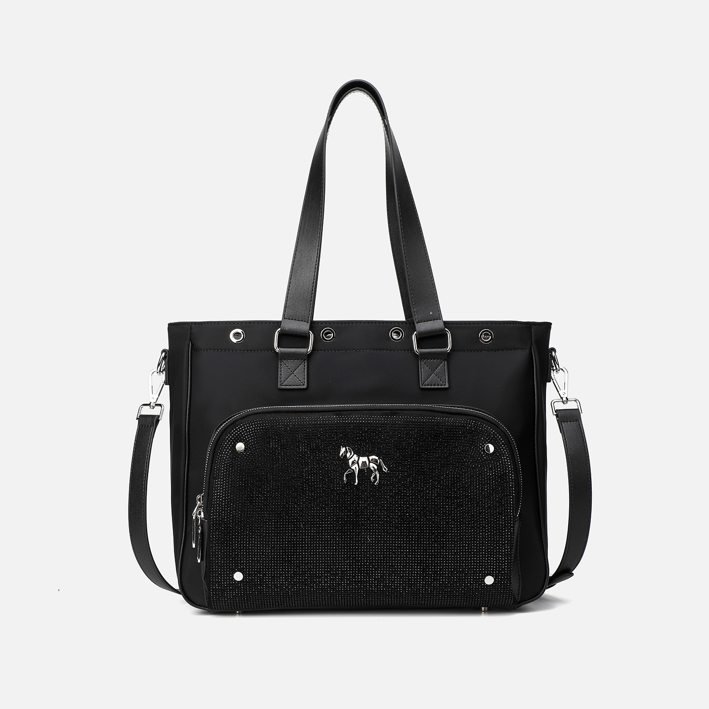 Capacidad ultra grande de moda unisex viaje almacenamiento con cremallera maletín de moda con diamantes LP7282 #