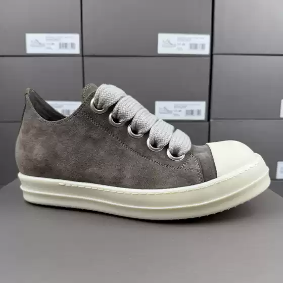 RO Thick Laces High Quality Casual Athletic Shoes Unisex TPU Milky Sole Sneakers Dark Streetwear Versatile Trendy