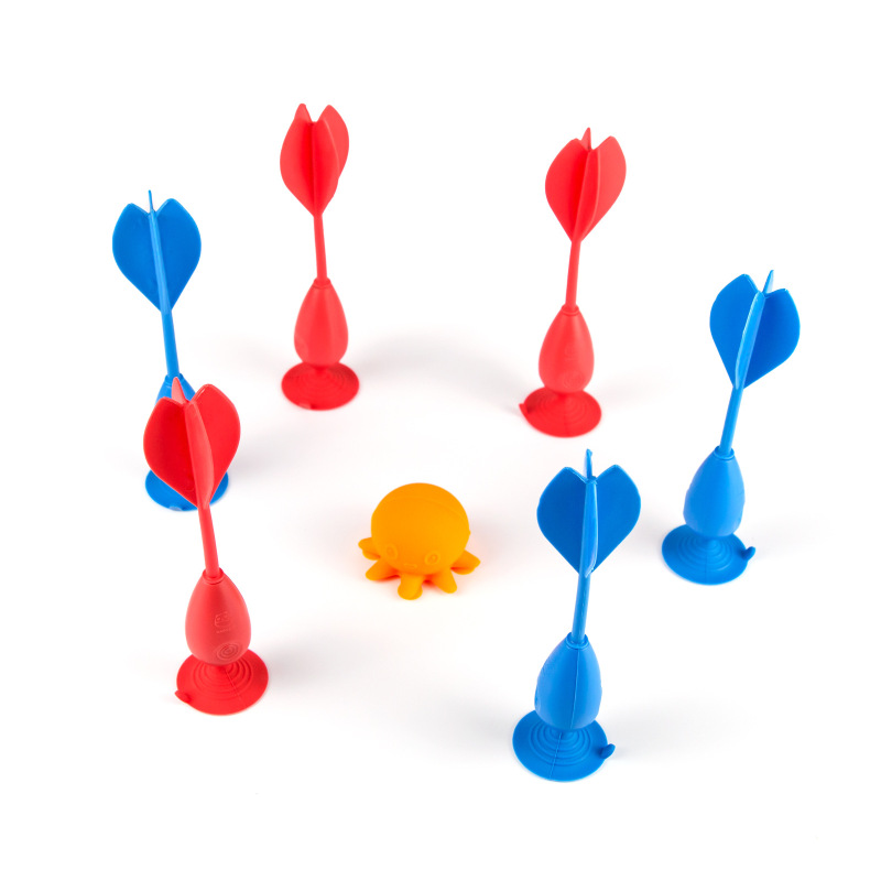 Cross-border Decompression Toys Children's Darts New Silicone Suction Cup Darts Company Group Building Friends Party Game Toys