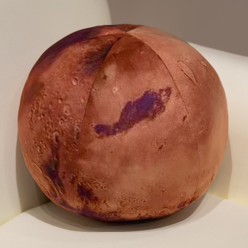 Simulación de la tierra sol luna planetas colgantes juguetes de peluche almohada esférica regalo para niños muñecas de tela