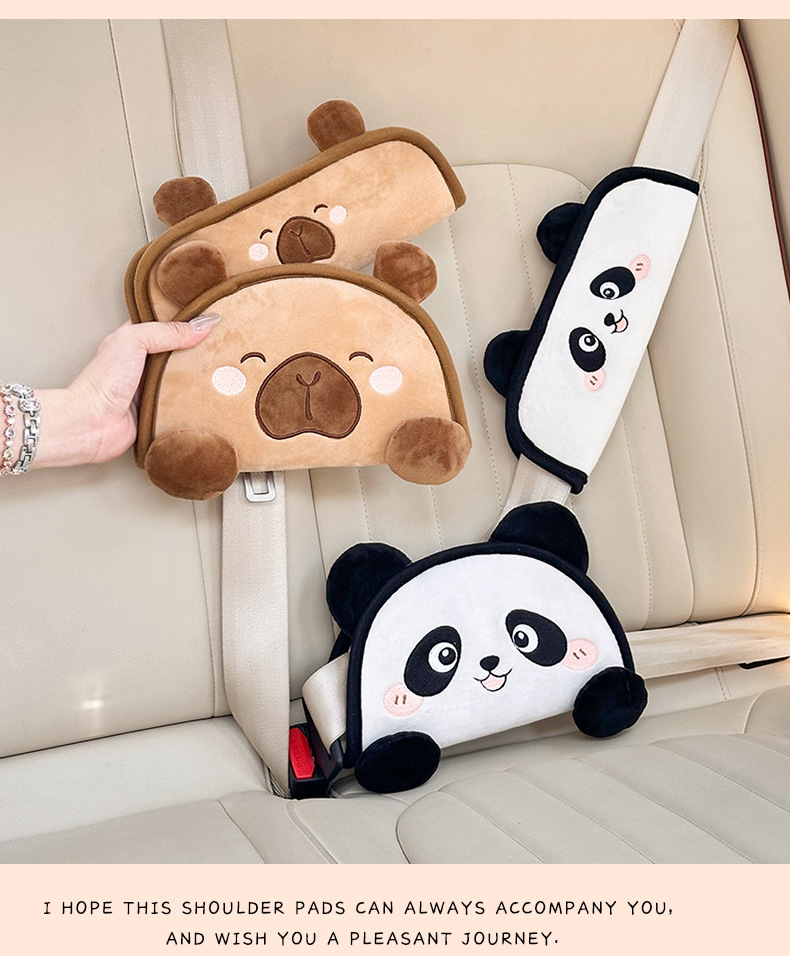 Blue Rain Car Seatbelt Shoulder Pad Cartoon Children's Anti-Strangling Car Shoulder Strap Auxiliary Belt Limit Adjustment Fixer