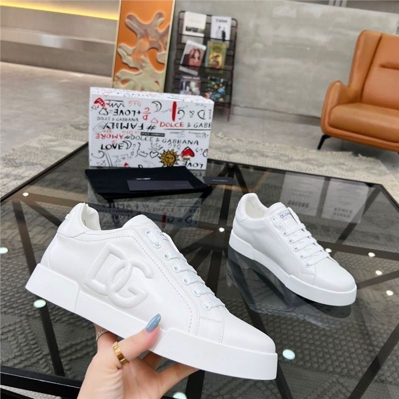 Dg Letter Men's Casual Shoes Sports Sneakers Popular White Shoes Thin Korean Version Trendy Versatile Fashion Comfortable