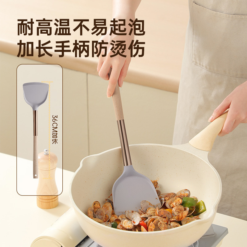 炊事大皇食品級シリカゲルシャベルは鍋にくっつかないで料理します。|undefined