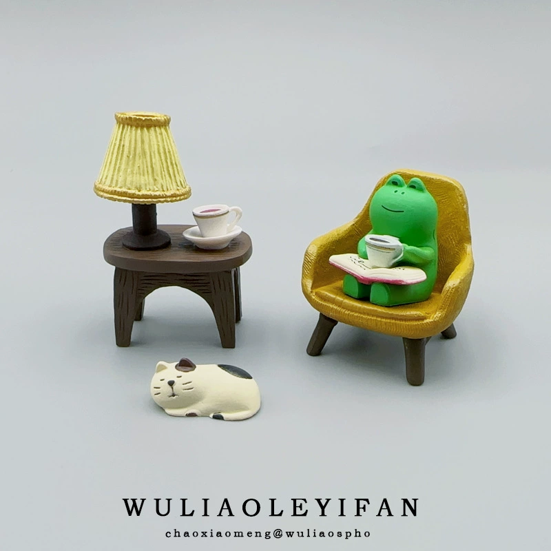 Zakka лягушка кофе качалка кресло diy украшения для дома