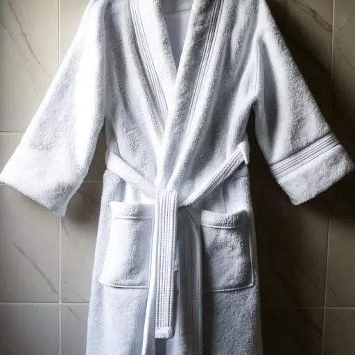 Cotton soft bathrobe, for beauty salons, increased thickness
