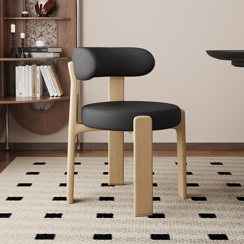 Sillas de comedor de madera sólida retrógrada francesa sillas de comedor de estilo medieval sillas de diseño de alta calidad sillas de respaldo nórdicas