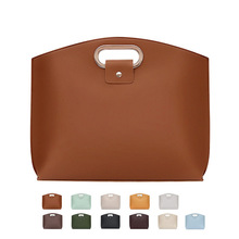 定制手提电脑包PU皮大容量商务公文包高颜值15.6寸内胆包防水耐磨