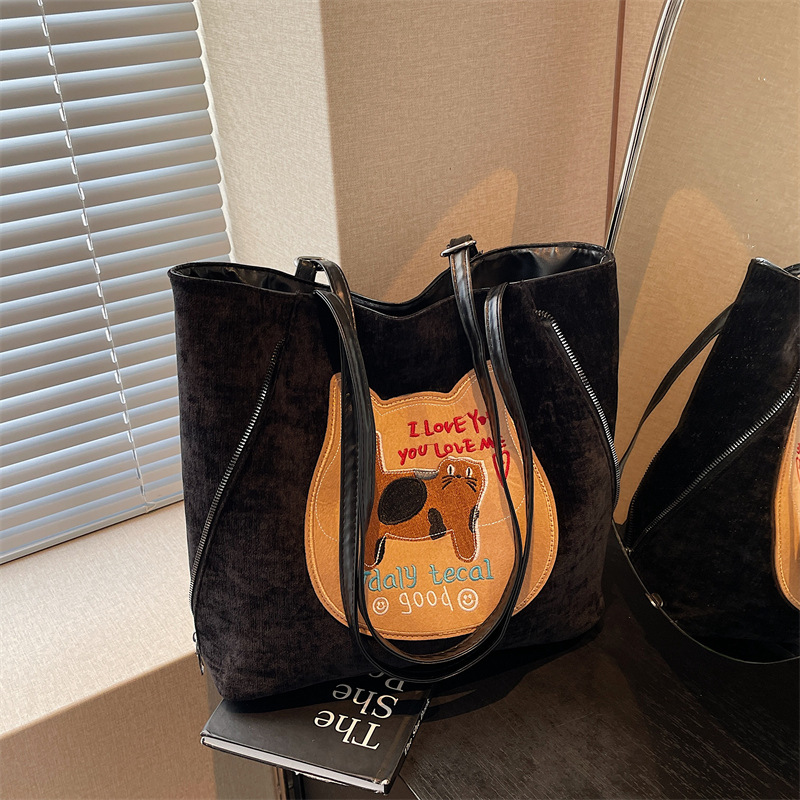 Mochila popular de este año para mujeres 2024 nuevo otoño de alta calidad galletas gatos tote bolsas de hombro de gran capacidad