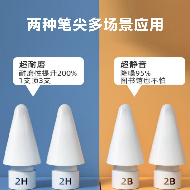 适用苹果笔apple pencil笔尖ipad一代二代替换触控笔头|undefined