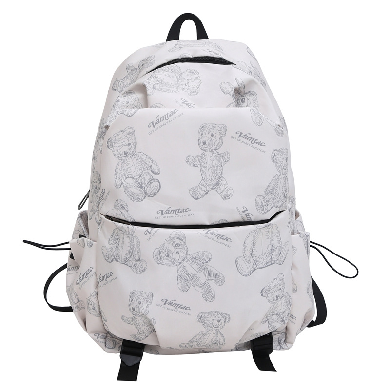 Mochila escolar femenina de nuevo estilo al por mayor versión coreana de gran capacidad para estudiantes de secundaria y preparatoria mochila de todo fósforo para computadora de viaje de ocio