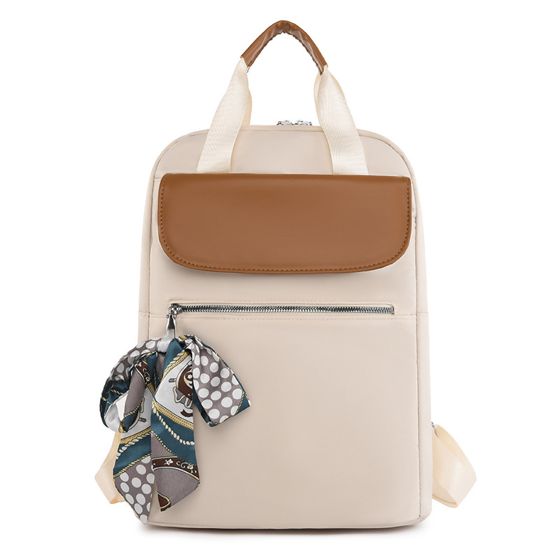 Comercio exterior spot al por mayor 2023 nuevo estilo casual damas color contraste mochila de viaje para computadora de tela Oxford de moda