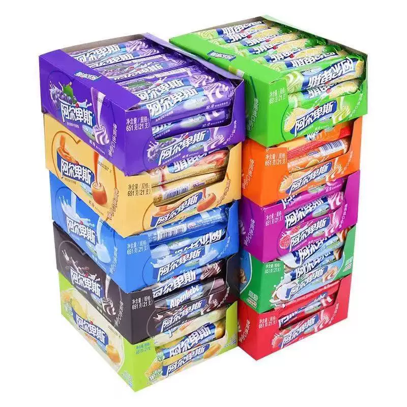Альпийское конфеты 31г*21 Alpine Milk Candy В супермаркете, удобство магазины закуска оптом