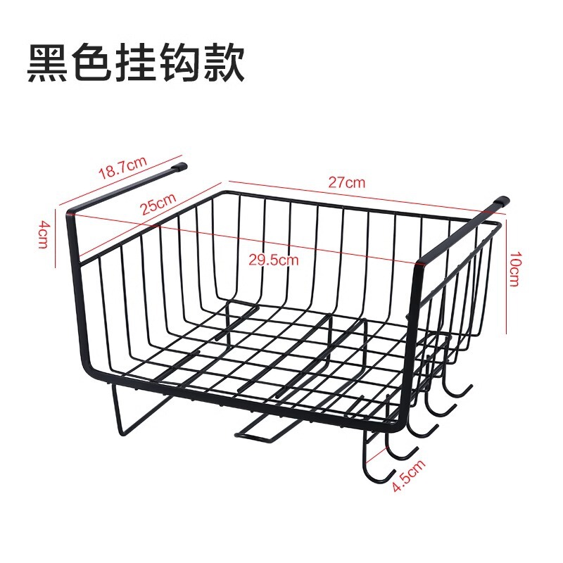 キッチン収納ラック、吊り戸棚、キャビネット吊り下げラック、寮用品ワードローブ、階層型収納ラック、フック付きテーブル下吊り下げバスケット|undefined