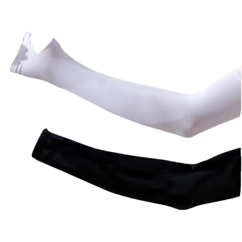 Ice sleeve 2070 knitted in stock solid color adult unisex summer outdoor sun protection arm protection Ice Silk oversleeve wholesale