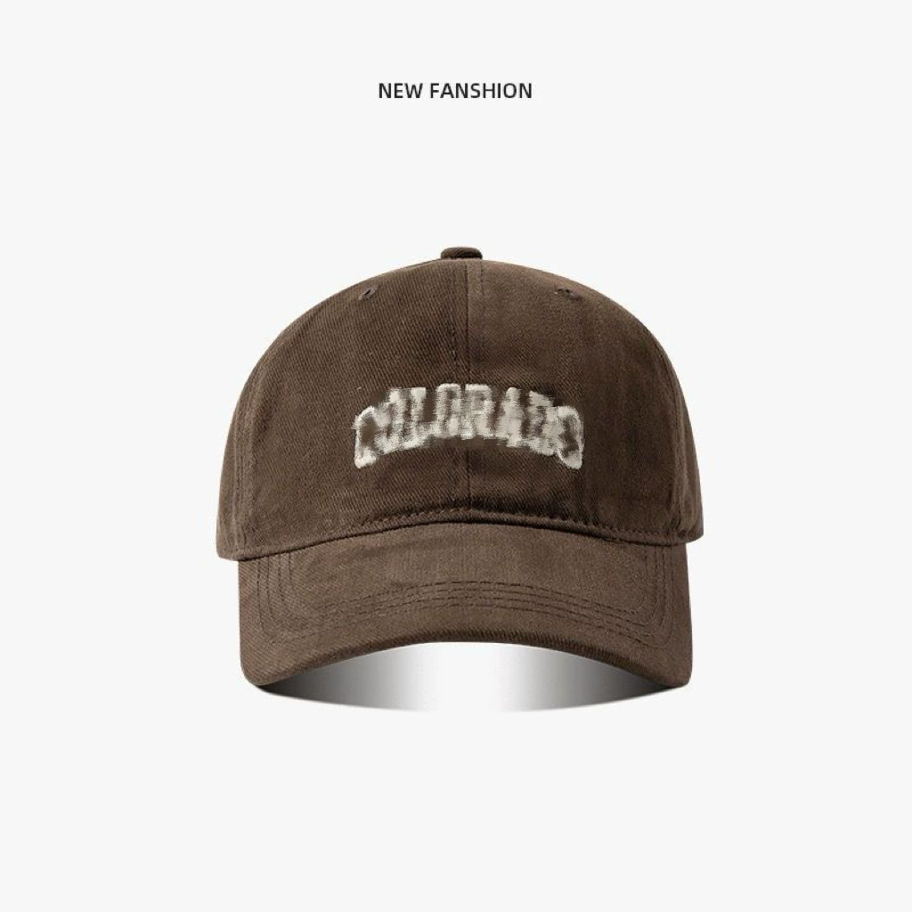 Summer baseball cap, universal sun hat with letters, with embroidery