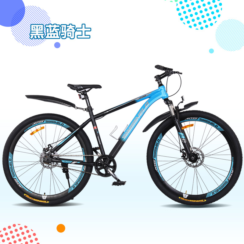 Bicicletas de montaña de amortiguación para adultos bicicletas de doble cilindro para estudiantes de secundaria adolescentes bicicletas de carretera 26 pulgadas