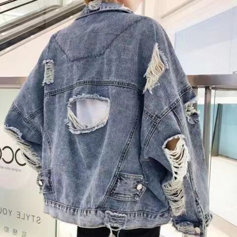 봄과 가을 데님 재킷 남자 잘 생긴 올매치 느슨한 청소년 재킷 한국 유행 복고풍 탑 옷