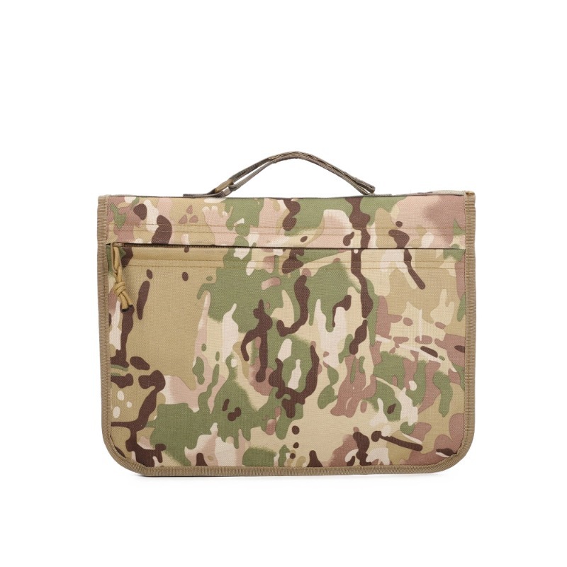 Venta caliente transfronteriza deportes al aire libre almacenamiento de documentos confidenciales bolsa para fanáticos militares bolsa de almacenamiento táctica de camuflaje multifuncional bolsa de archivo