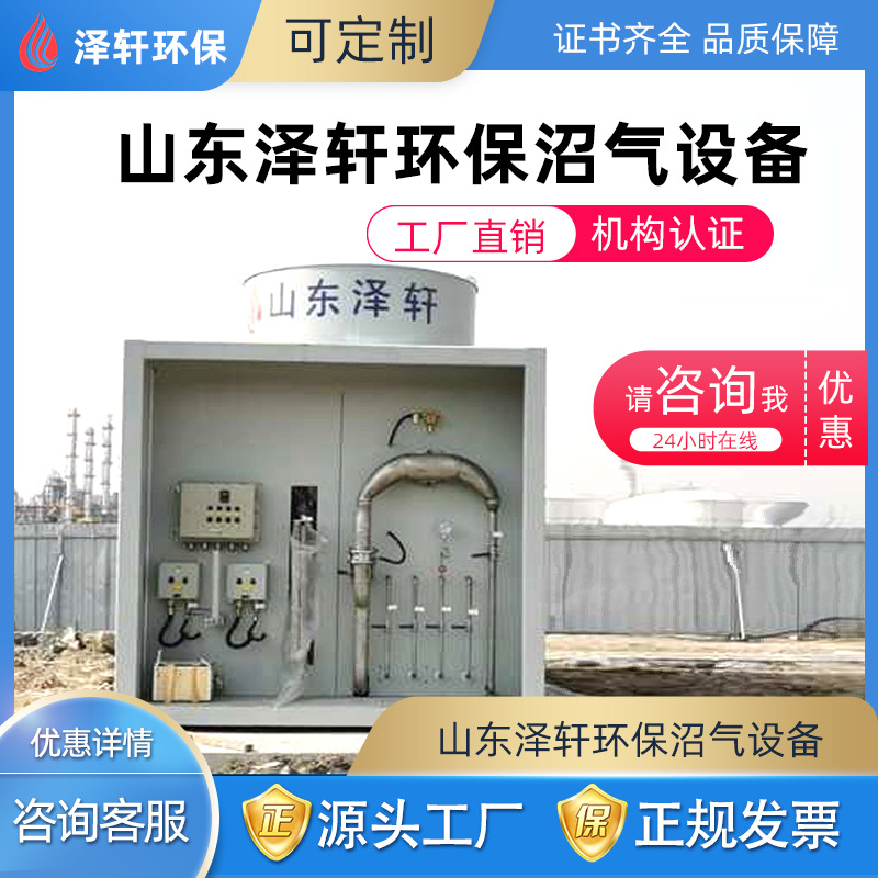 撬装式沼气火炬 内燃式不锈钢 养殖场污水厂沼气焚烧放散设备厂家