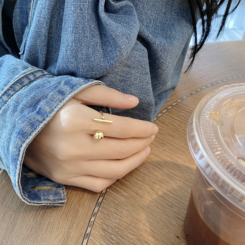 Fashion Geometric Sterling Silver Plating Open Ring 1 Piece