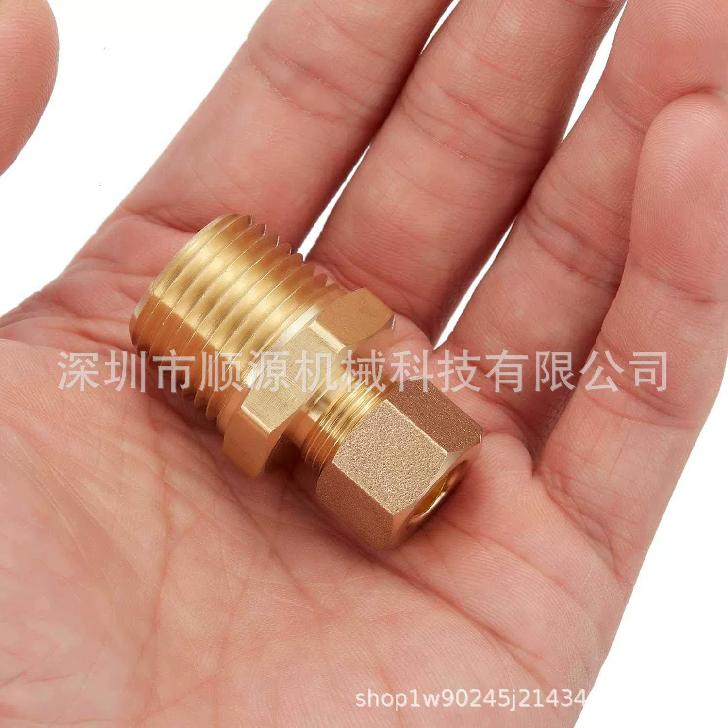 Латунные наружные зубные медные патрубки муфты 1/2npt * 1/4 od США стандарт размер карты медная трубная муфта внешняя проволока