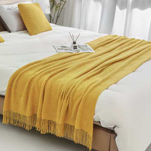 Sofa blanket Instagram style blanket office nap blanket throw blanket air conditioner cover blanket B&B decoration bed tail band