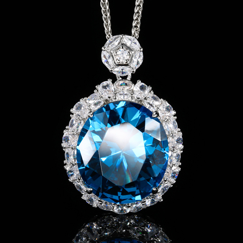 2025 nuevo estilo Zhuang Shengsheng joyería fondo de cobre chapado en oro simulación corindón rojo colgante retro 18*20 al por mayor