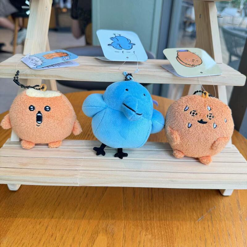 New creative nagano self-deprecating bear twitter small blue bird hash browns plush toy girl heart bag gift ornaments
