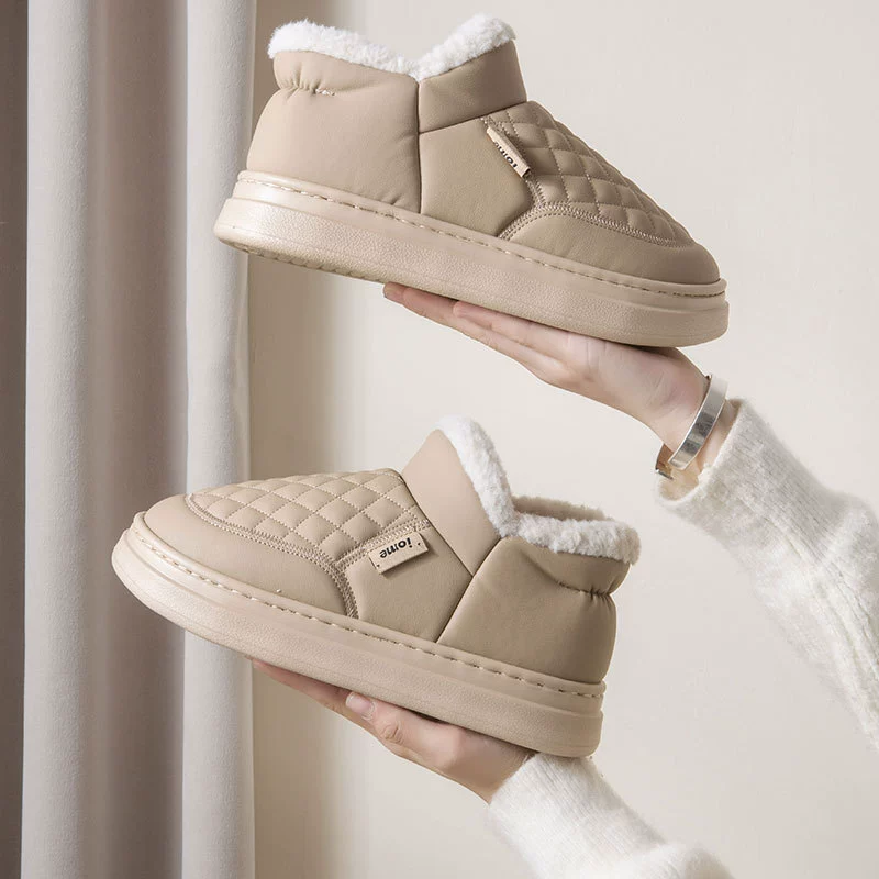 Высокие сумки и хлопчатобумажные тапочки женские зимние бархатные теплые и легкие противоскользящие пары в помещении и на улице