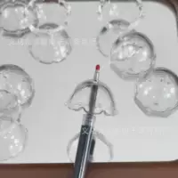 Горячая продажа DIY прозрачный колокольчик крышка самодельный мобильный телефон цепной материал материал периферийный брелок материал акриловые бусы