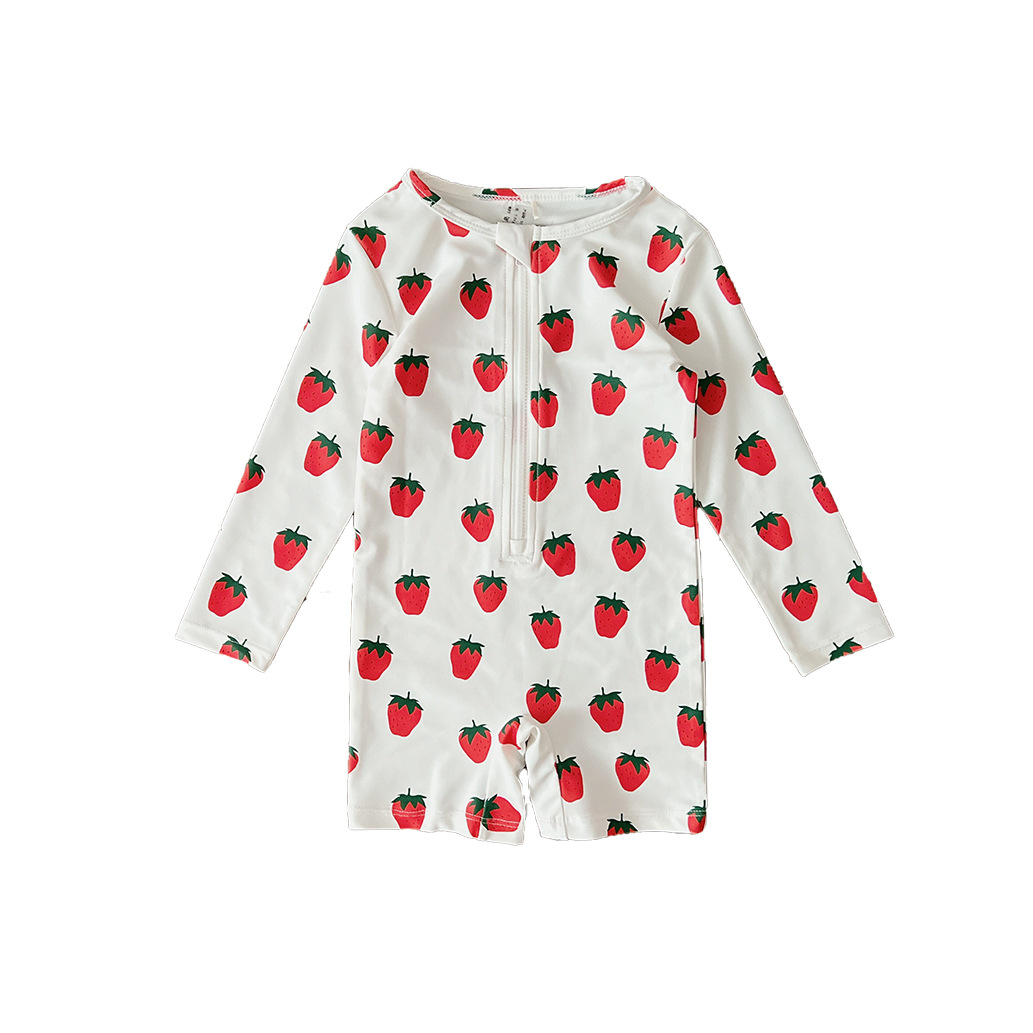 Kuling Zipper Swimsuit Strawberry