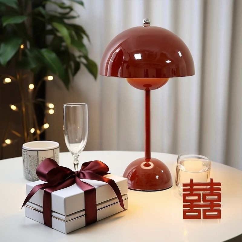 台灯花苞灯长明灯定制跨境led婚房卧室床头氛围灯北欧简约小夜灯